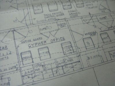 Original Blueprints British FDT-216 Normandy D-Day Ship Fighter Direction Tender