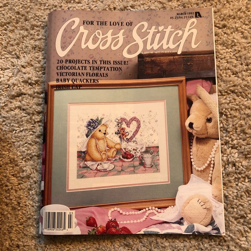 For the Love of Cross Stitch - Leisure Arts Mar 1992