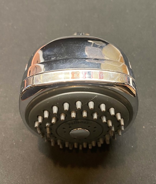 POLLENEX 3 SETTING MASSAGING SHOWER HEAD INNOVATIVE PUSH BUTTON