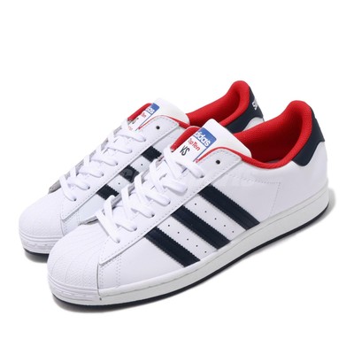adidas Originals Superstar White Navy Red Mens Casual Shoes Sneakers FV8270  | eBay