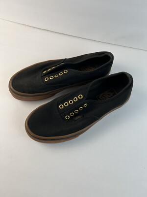 Gold Eyelet Black And Gold Vans Vans OFF The Wall Pro Skater Mens