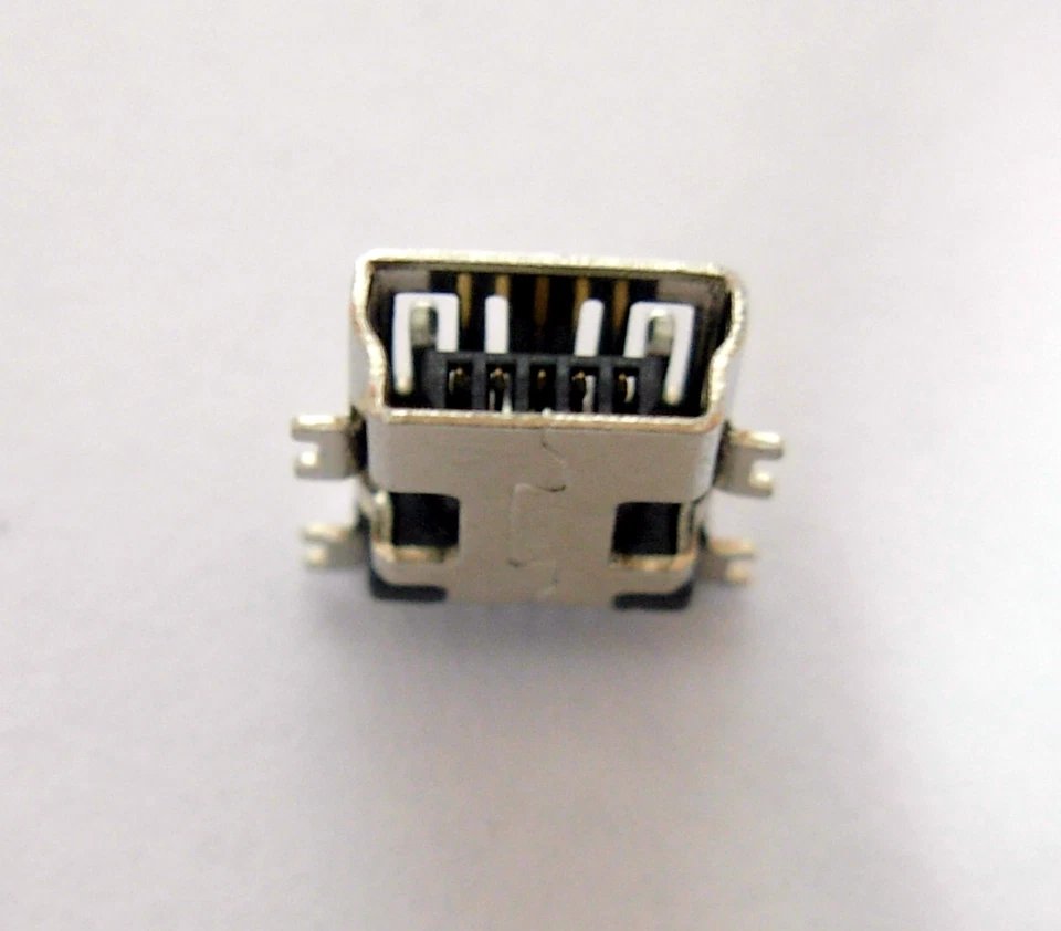 Connecteur à souder mini USB type B femelle / Female connector SMT socket solder - Photo 3/4