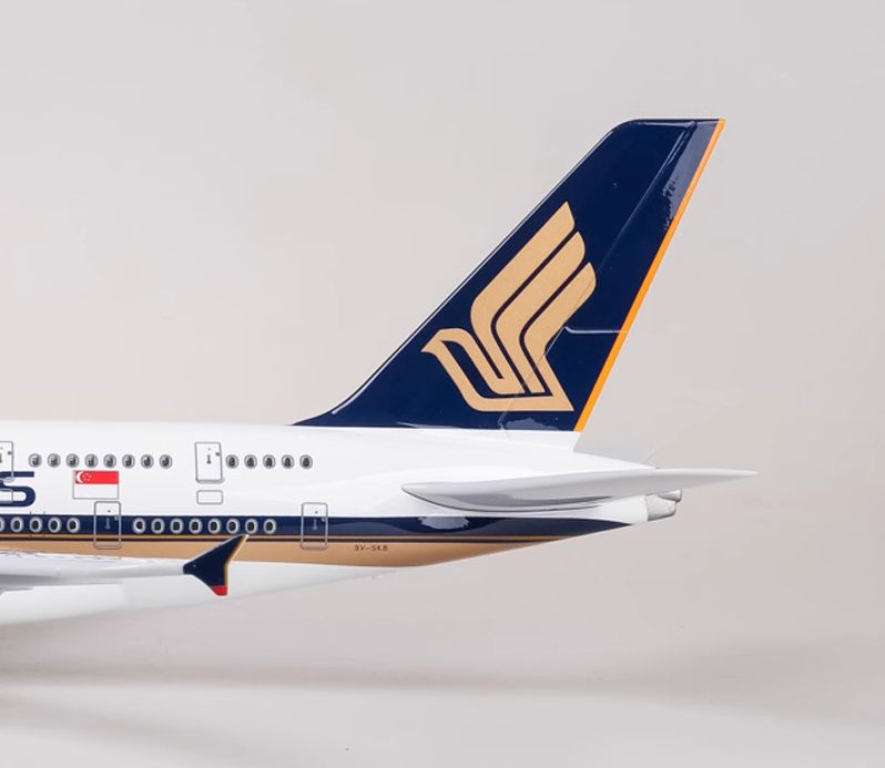 1:160 46CM SINGAPORE AIRLINES AIRBUS A380 Airplane Landing Gears