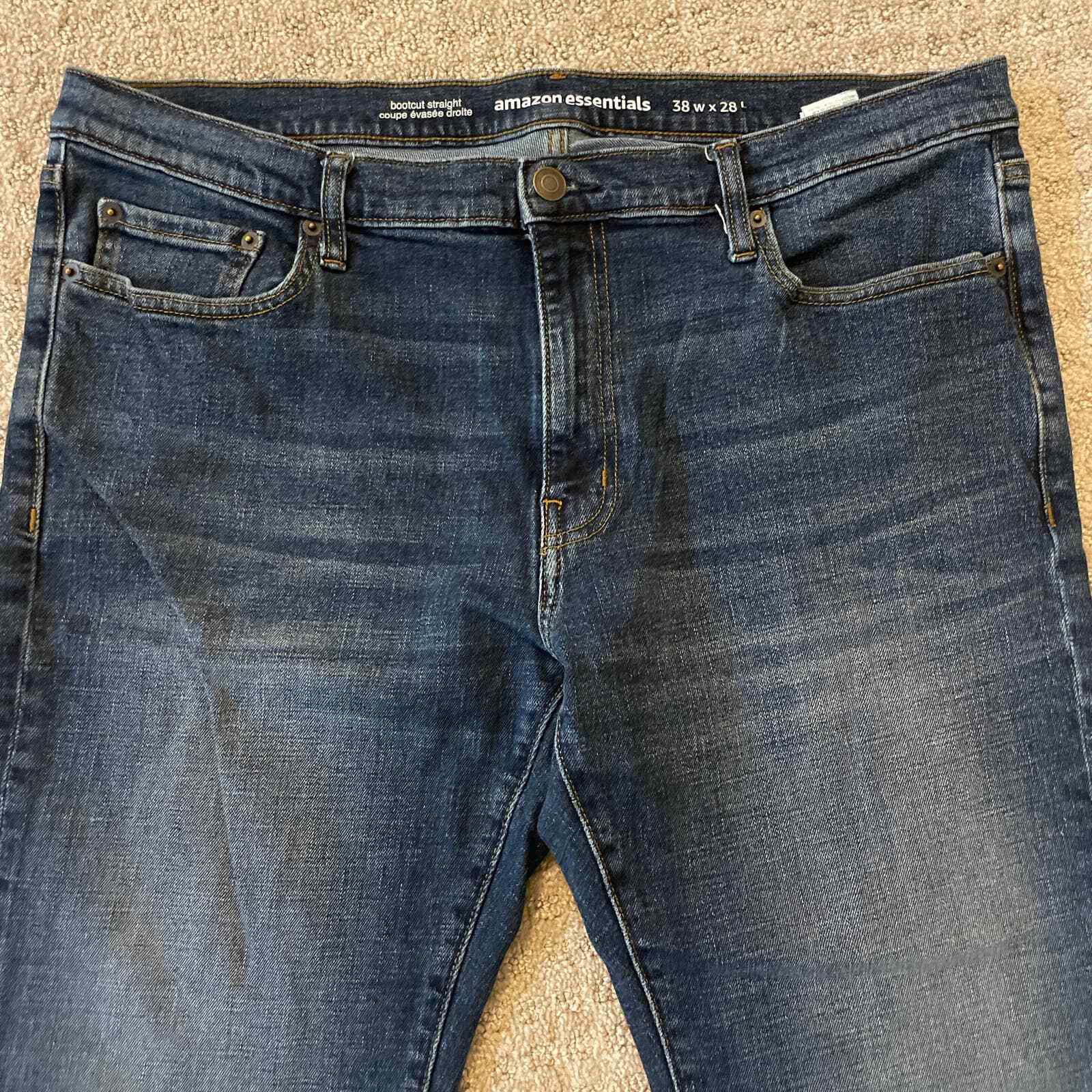 Amazon essentials Medium Denim Wash Bootcut Strai… - image 4