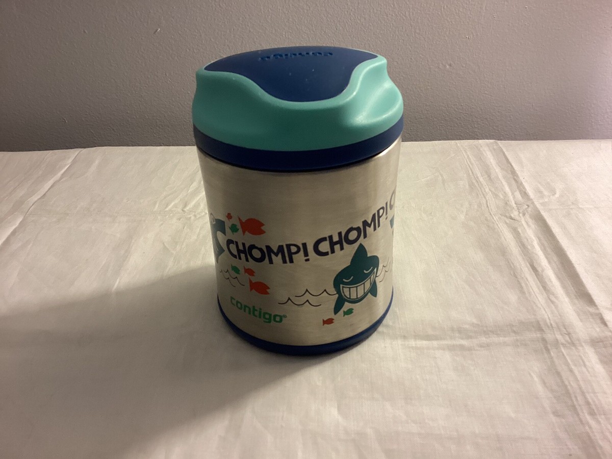 Contigo 10 oz Food Jar Thermos Lunch Insulated Sharks BPA free