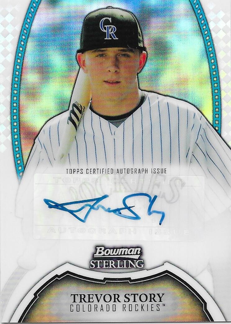2011 Bowman Sterling Trevor Story 183/199 Rookie Auto Refractor #BSP-TS