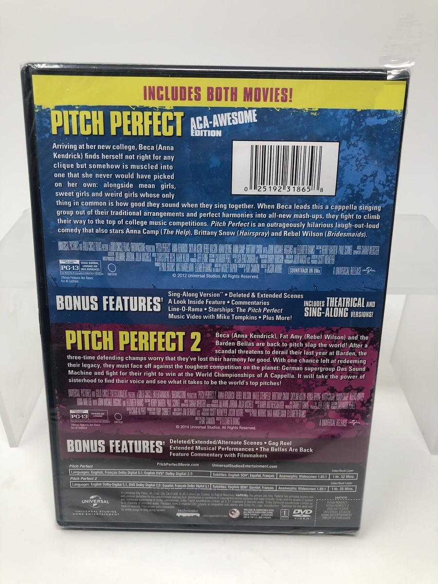 PITCH PERFECT & PITCH PERFECT 2 New Sealed 2 DVD SET 25192318658| eBay