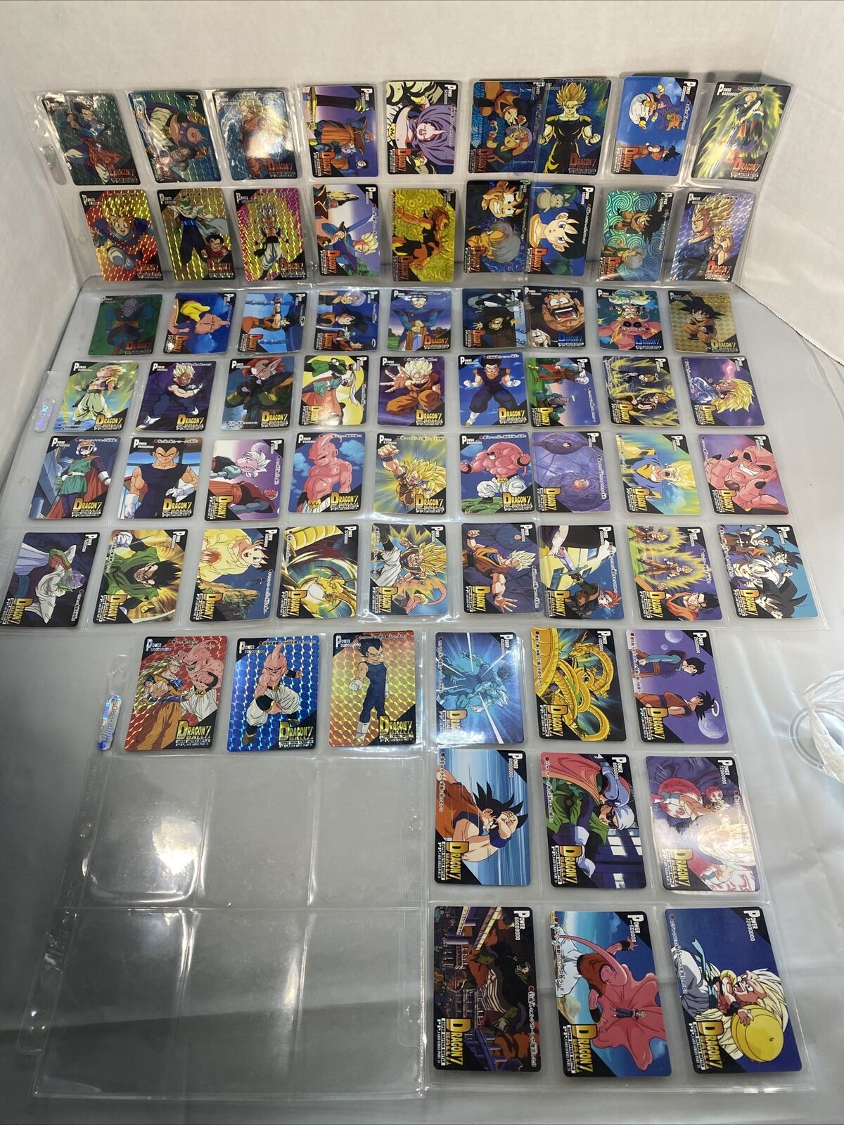 Dragon Ball Z Super Saiyan Battle PP. Card Series Carddass Lot 1995 Amada  Rare