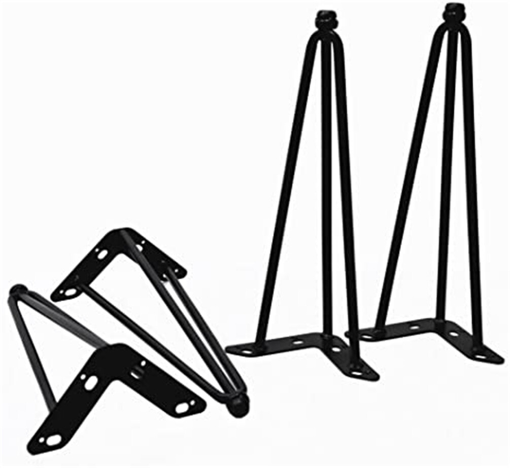 Hairpin Metal Table Legs 15" for Furniture Coffee Table Desk Bench Set