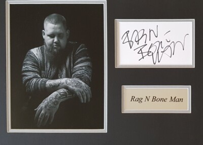 RAG N BONE MAN Signed 16x12 Photo Display HUMAN COA