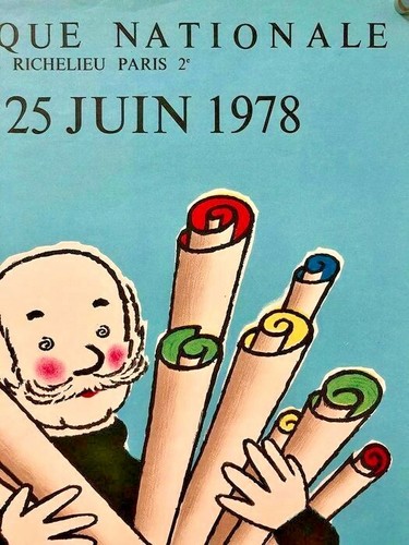 Vintage 1978 Hervé Morvan “Bouquet d’Affiches” Poster – Bibliothèque Nationale - Picture 4 of 4