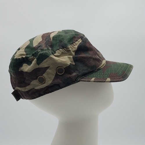 MAGIC HEADWEAR Camoflauge Cap Adjustable Hook & Loop Closure Rip Stock Cotton - Picture 3 of 10