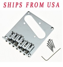 KAISH Tele Single Bridge Guitar Bridge Fits Telecaster Guitar Chrome