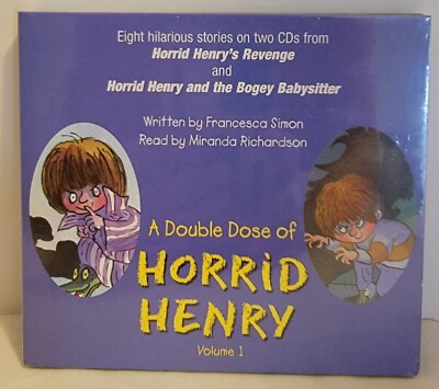 A Double Dose of Horrid Henry Volume 1 Kids Audio Book 2 CD Set Bogey Babysitter