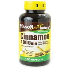Mason Natural Cinnamon 1,000 mg 100 Caps