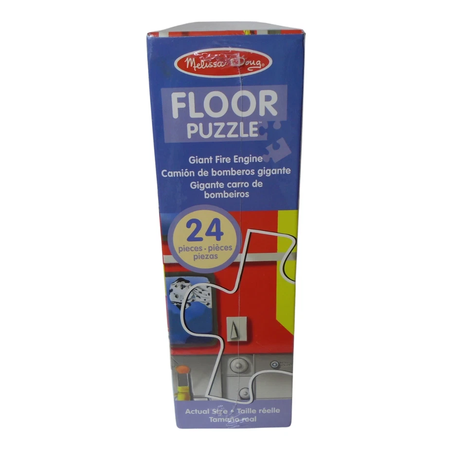 Rompecabezas de piso de camión de bomberos gigante Melissa & Doug 24 piezas 48"x18" 3+ Foto 4 de 4