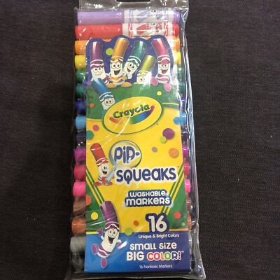 Crayola Pip-Squeaks Washable Markers 16 Colors