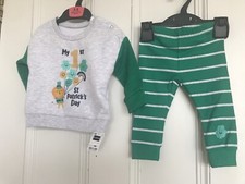 Dunnes Baby's My First St Patrick's Day Outfit 6-9 Months Brand New With Tags
