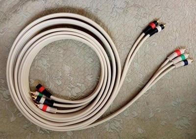 Steren Python AV 12' Component Cable RGB Digital Audio Video Link Cord HDTV 5RCA