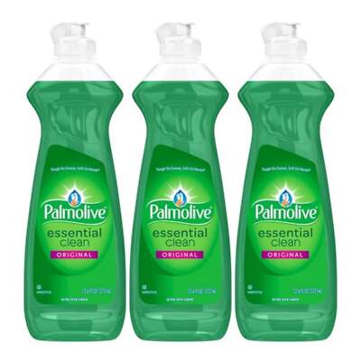 Palmolive Essential Clean Original Dish Liquid, 12.6 oz. (372ml) (Pack of 3)