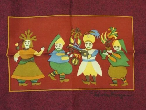 Носовые платки Salvatore Ferragamo из 100% шелка для мужчин