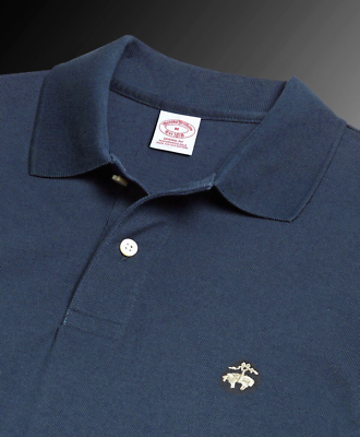 Brooks Brothers Slim Fit Performance Polo Shirt 100% Cotton Men