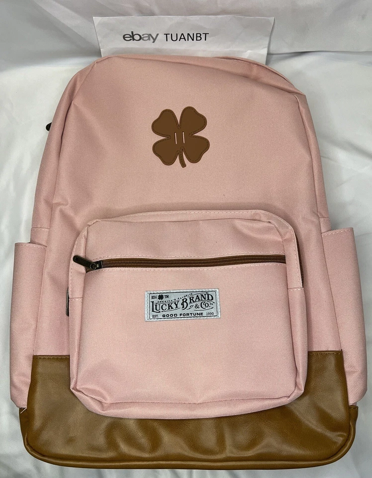 СОВЕРШЕННО новый Lucky Brand холст рюкзак - много цветов - назад 2 школы - Изображение 3 из 4