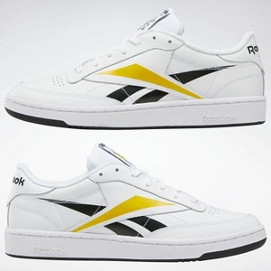 Reebok Men's Club Classic 85 Mu Tênis Sapato Branco, Preto E Amarelo Novo  Tamanho 10.5 | eBay
