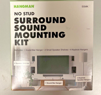 Hangman No Stud Surround Sound Mounting Kit in Black Model SSMK New
