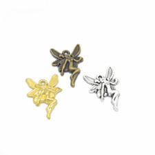 24 14mm 100pcs Alloy Charm Pendant angel For Handmade Crafts