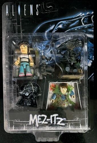 Vintage Mezco Toys ALIENS Mez-Itz Figure Set Ripley Xenomorph ...