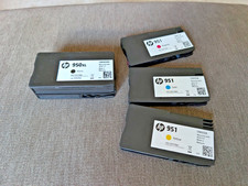 Genuine HP 950XL Black  951 Color Ink Set 4-Pack - No Box - Exp 2026/2027