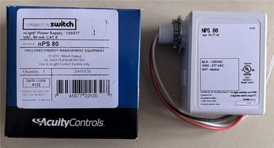 NEW ACUITY Controls nPS 80 nLight Sensor Switch Power Supply - 200YCH. 11 AVAILA