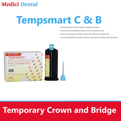 Dental Tempsmart Temporary Crown and Bridge Material - Shade B1, A1, A2 - GC