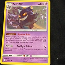 Pokémon TCG Gengar Rare Regular 70/214 Sm-Unbroken Bonds 130 HP Card