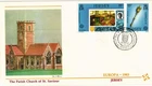 Dr Jim Stamps Jersey Fdc Europa 1983 Legislative Chamber & Royal Mace Fleetwood