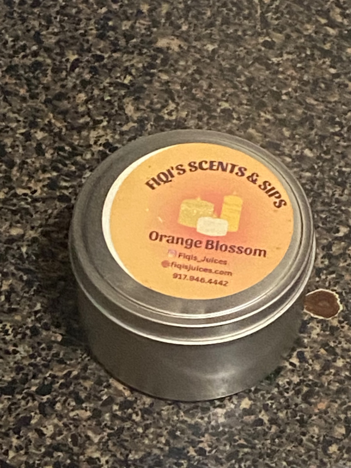 Fiqi&rsquo;s Sips And Scents: orange blossom Scented Beeswax 8oz