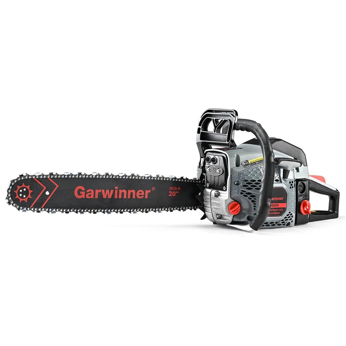 NEW 62CC Garwinner 6220G Gas Chainsaw 20'' 2-Stroke Cordless