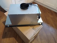 Cookology BUGL900BK 90cm Integrated Canopy Cooker Hood