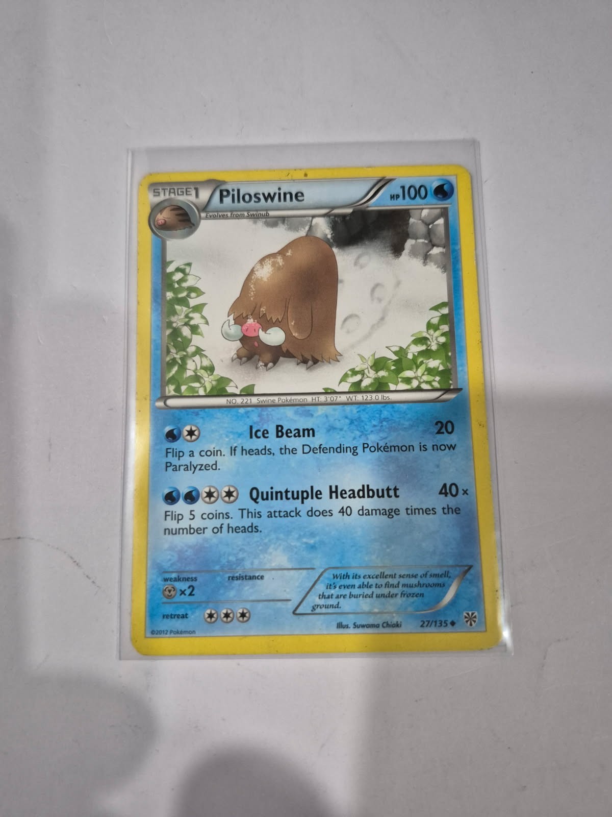 Piloswine 27/135 Plasma Storm Regular Pokemon