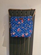 BRAND NEW+TAG.HT London Shoulder Bag.Roses Print Design.Leather Trim.Zip Closure