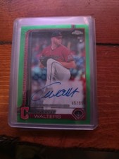 2025 Topps Chrome Update Series Andrew Walters #RA-AW Green Auto /99 Rookie (RC)