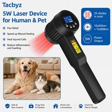 5W Therapeutic Laser Therapy For Pain Relief Pets Dogs Cats Horses LLLT Device