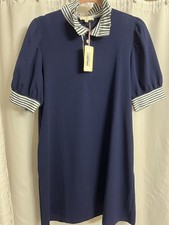 Ladies NWT Navy Blue Dress By ENTRO Size Medium