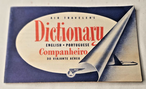 Air Travel Dictionary English Portuguese Pan American World Airways Advertising