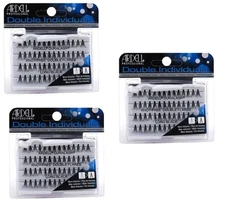 BL Ardell Double Individuals Knot Free Double Flares Black Long X 3 Packs