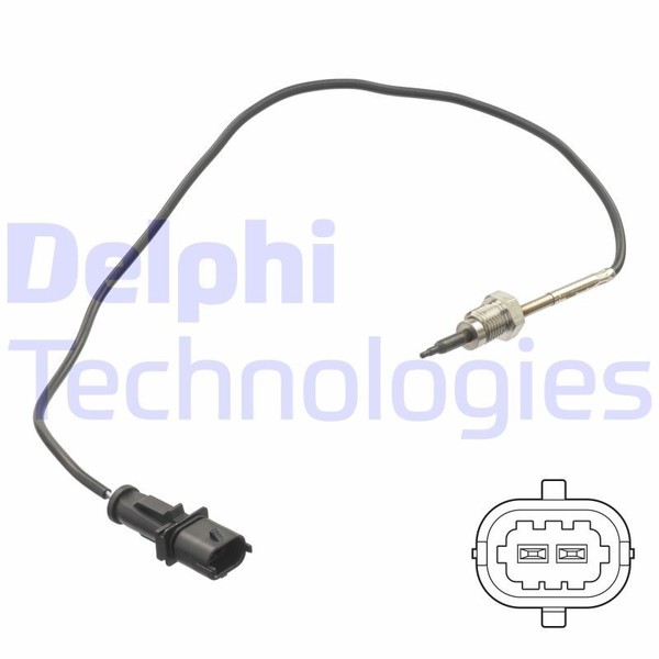 Temperatursensor Abgas Delphi TS30261 FüR Alfa Romeo 2-Polig-image