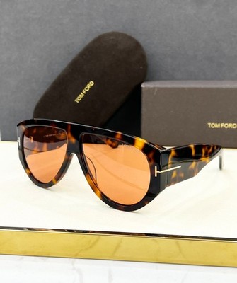 Tom Ford TF1044 Sunglasses Tortoise Orange Lens 60-12-140 Italy New
