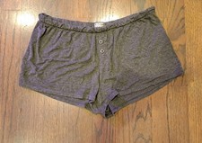 Pj Salvage Pajama Shorts Gray Medium
