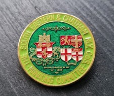 VINTAGE RAILWAY STAFF BADGE SOUTH EASTERN & CHATHAM MANAGING COMMITTEE